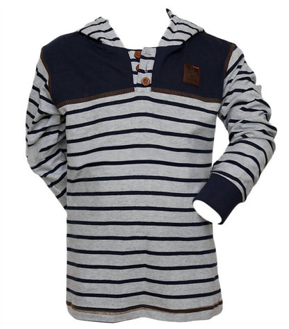 Kids Stripe Hoodie With Eye Holes