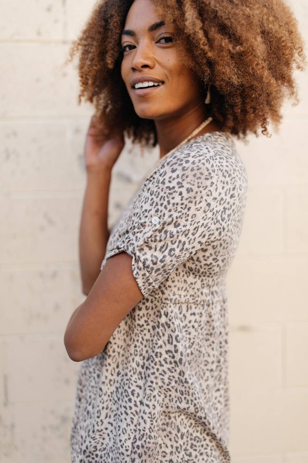Subtle & Sweet Spotted Babydoll Top