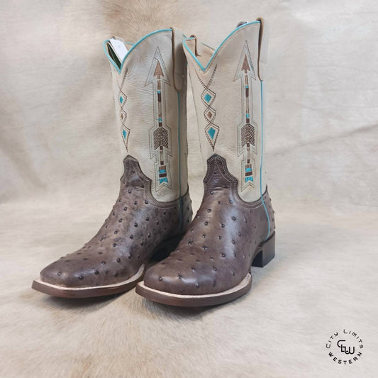 Women's Arrow Feather Roper Square Toe Boots