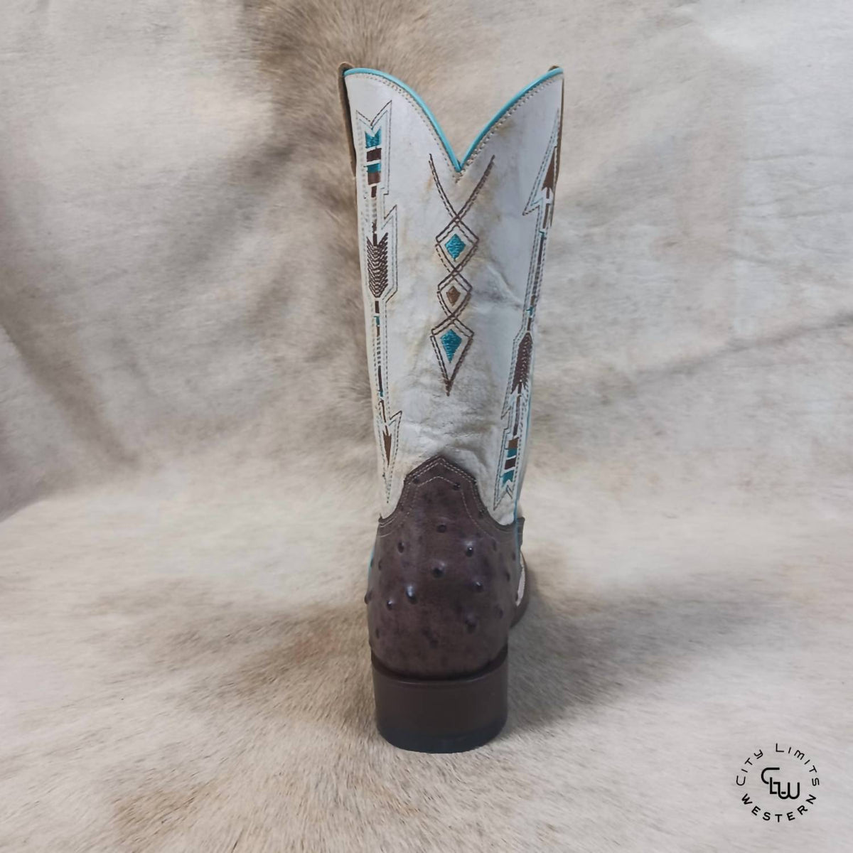 Women's Arrow Feather Roper Square Toe Boots