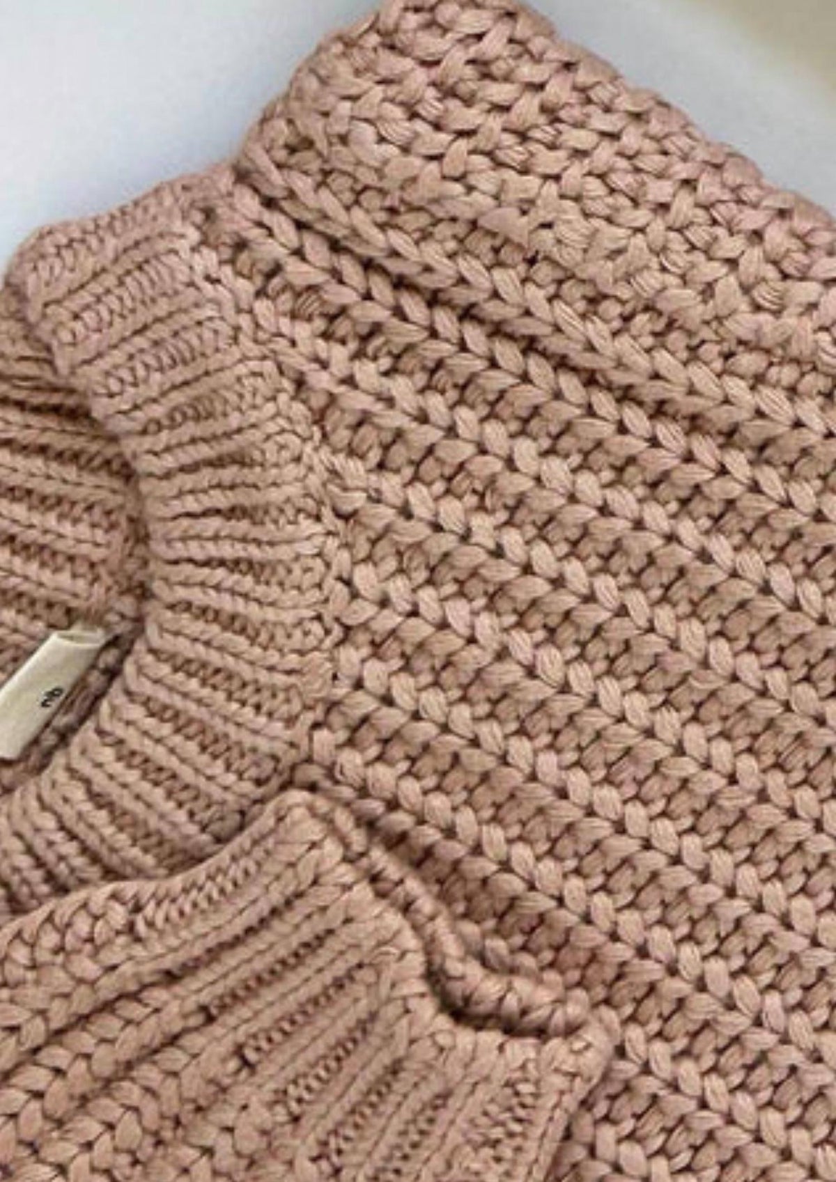 Girls Chunky Knit Braided Sweater