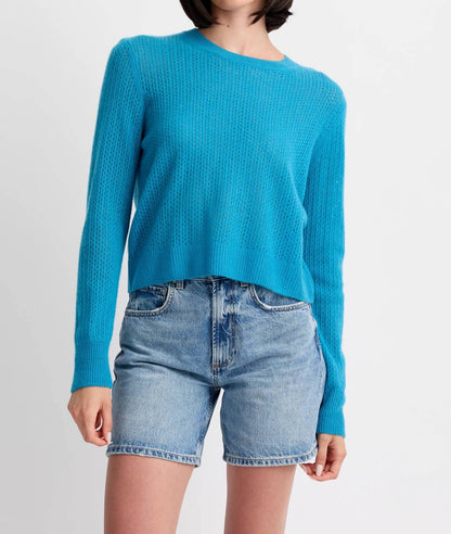 Camille Cashmere Pointelle Pullover