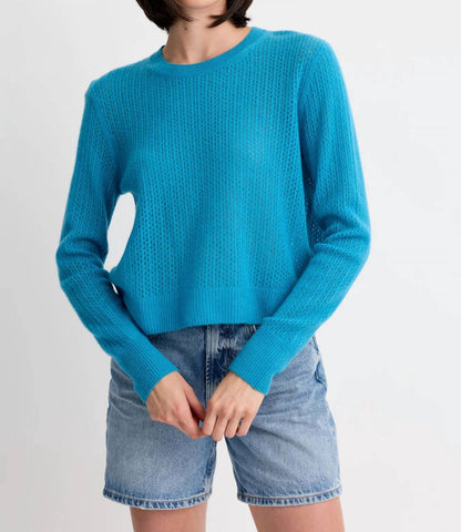 Camille Cashmere Pointelle Pullover