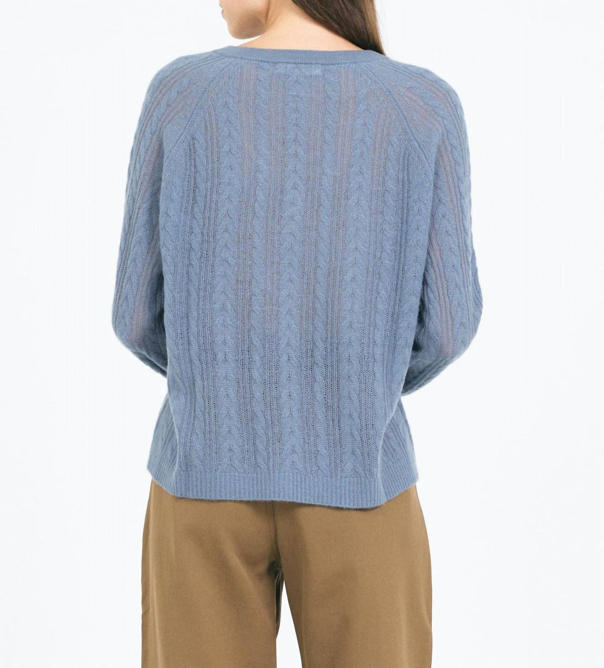 Sloane Tissue Cashmere V-neck Top