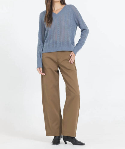 Sloane Tissue Cashmere V-neck Top