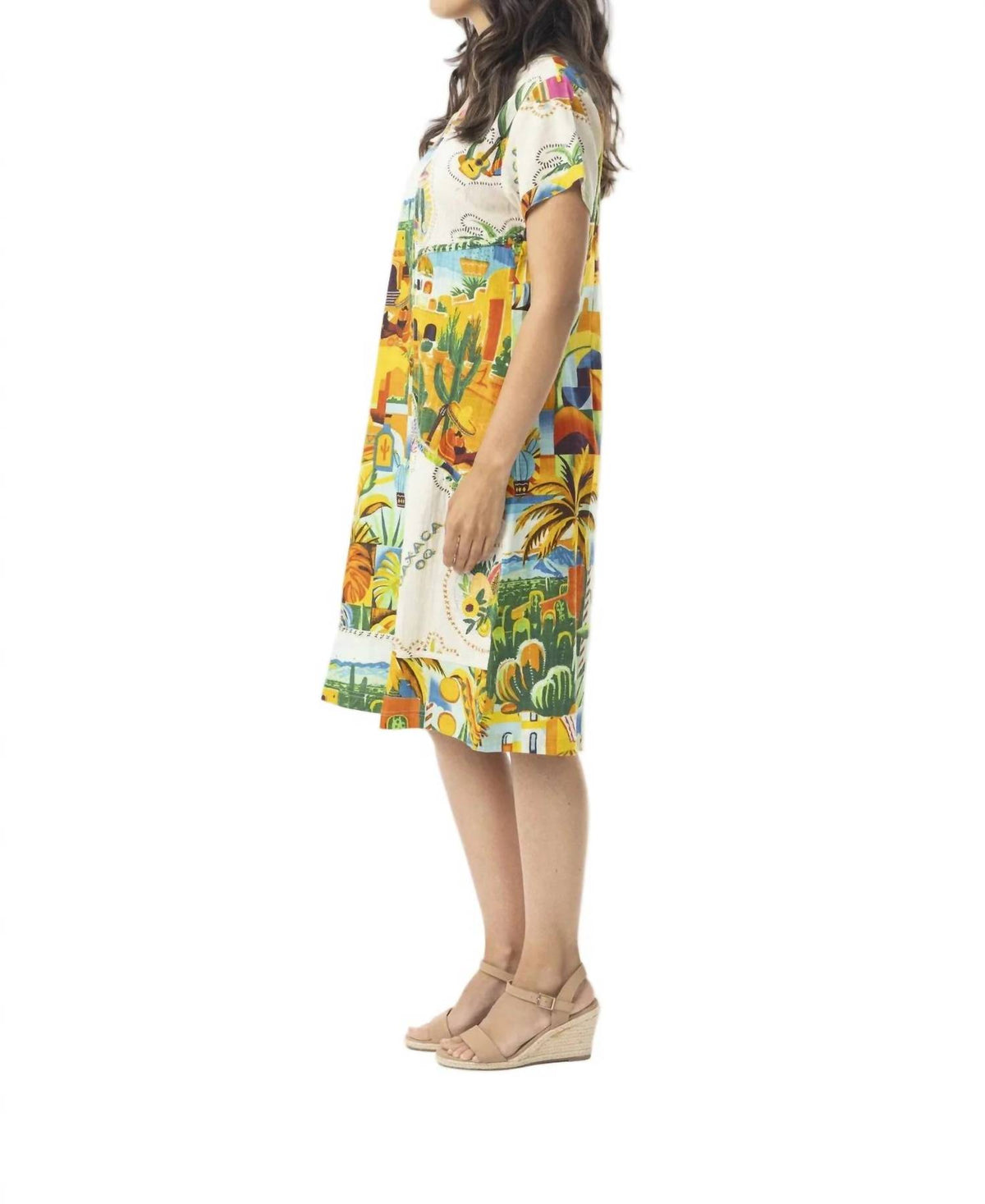 Guatemala Patch Shift Dress