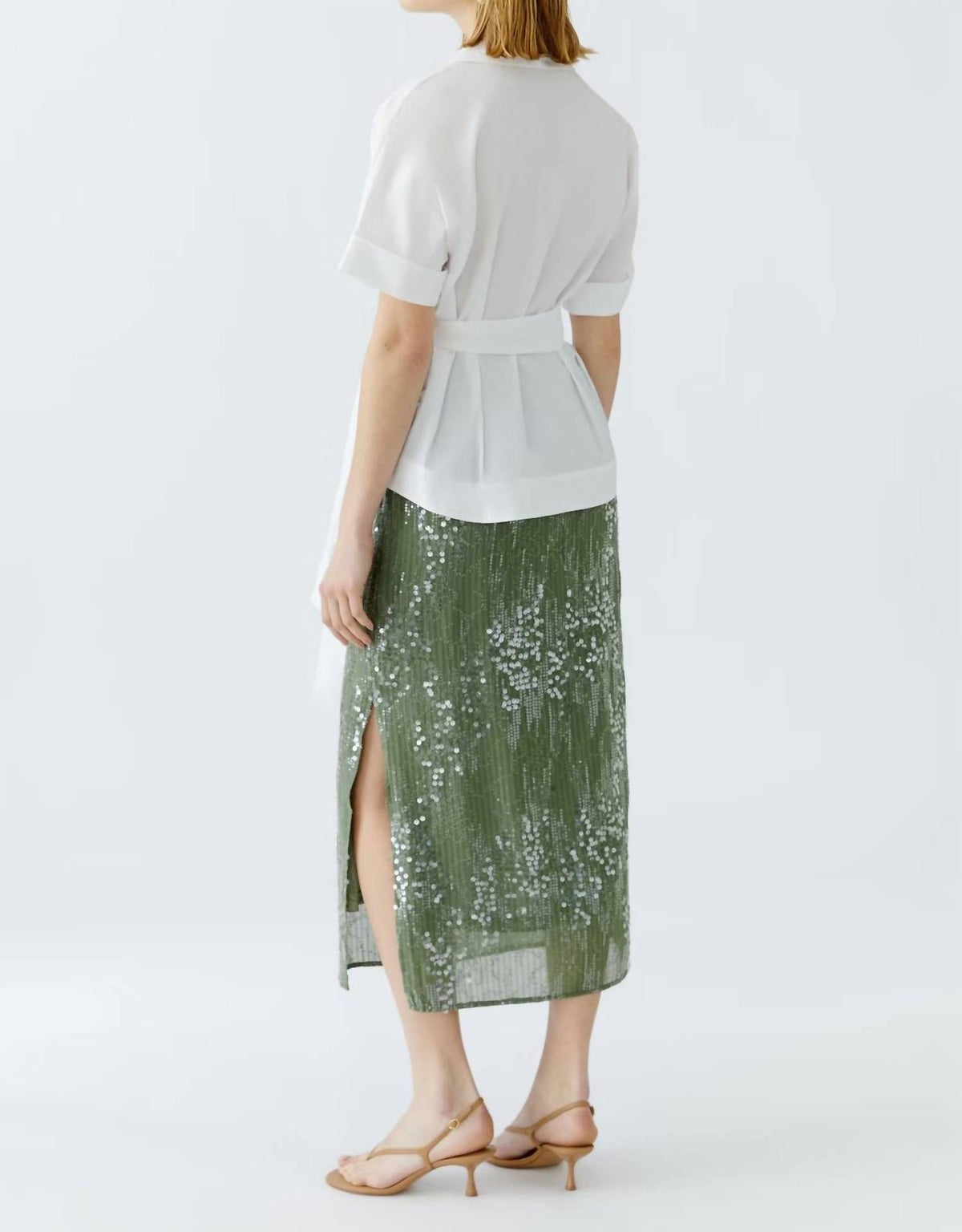 Collared Belted Blouse