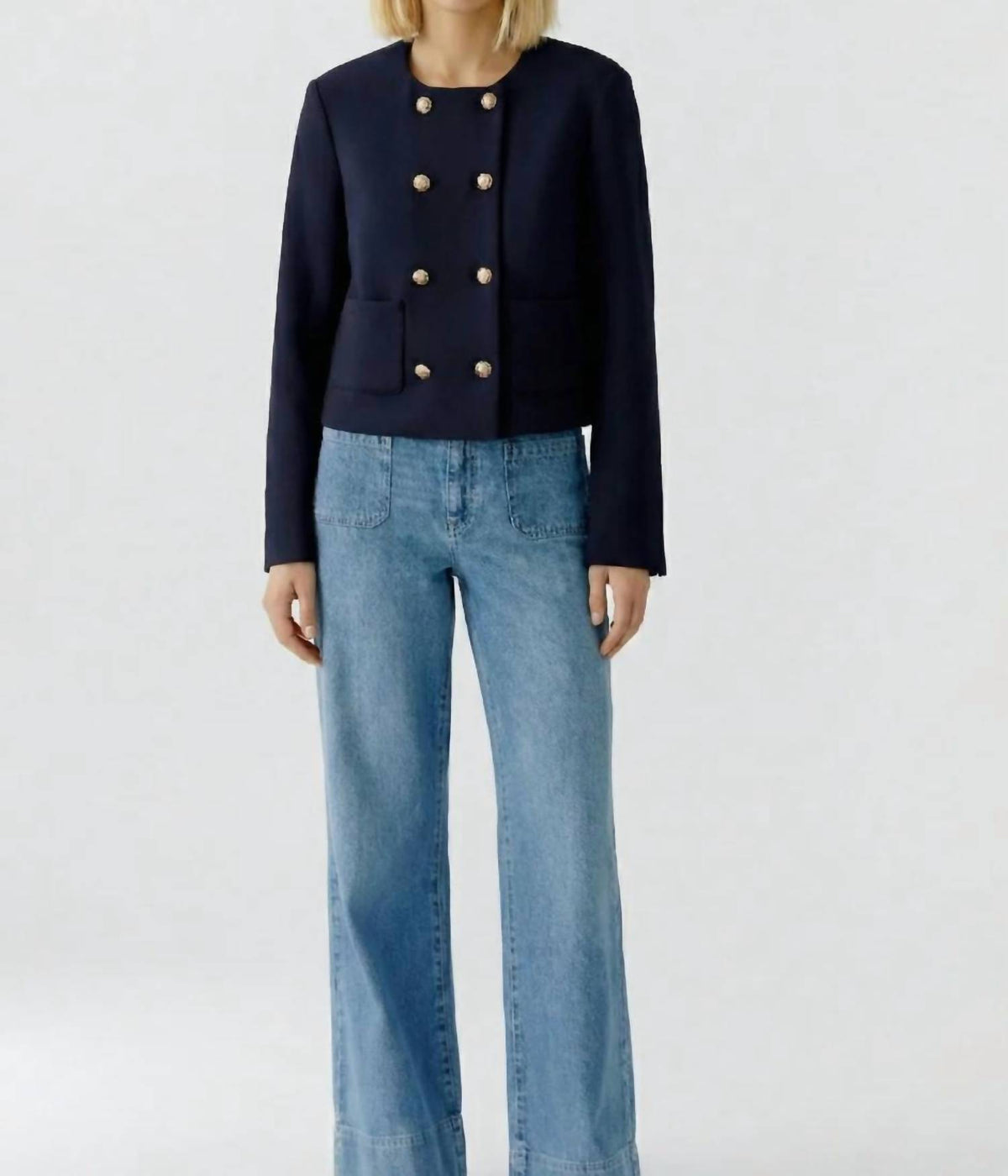 Collarless Scuba Jacket