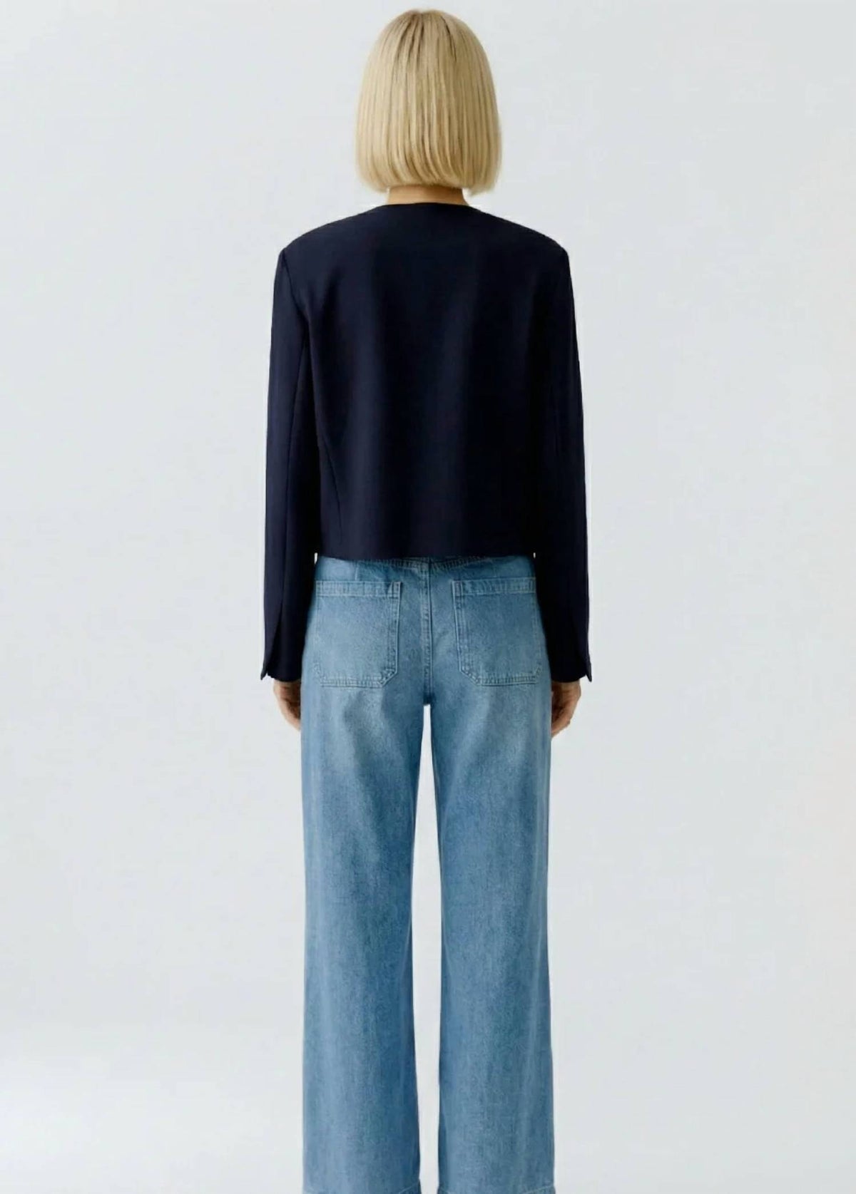 Collarless Scuba Jacket