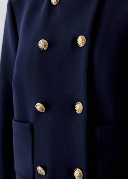 Collarless Scuba Jacket