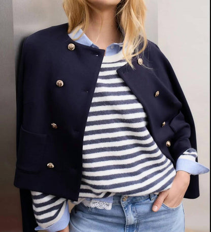 Collarless Scuba Jacket