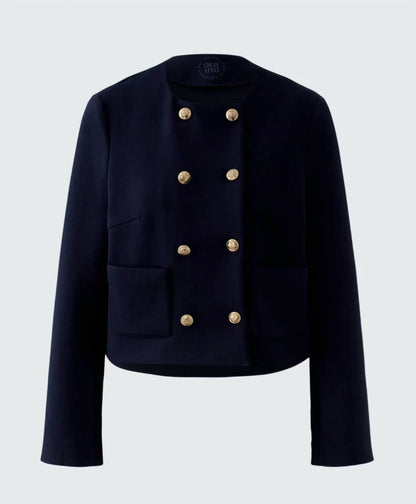 Collarless Scuba Jacket