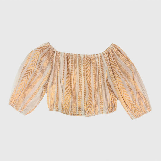 Women's Embroidered Crop Top