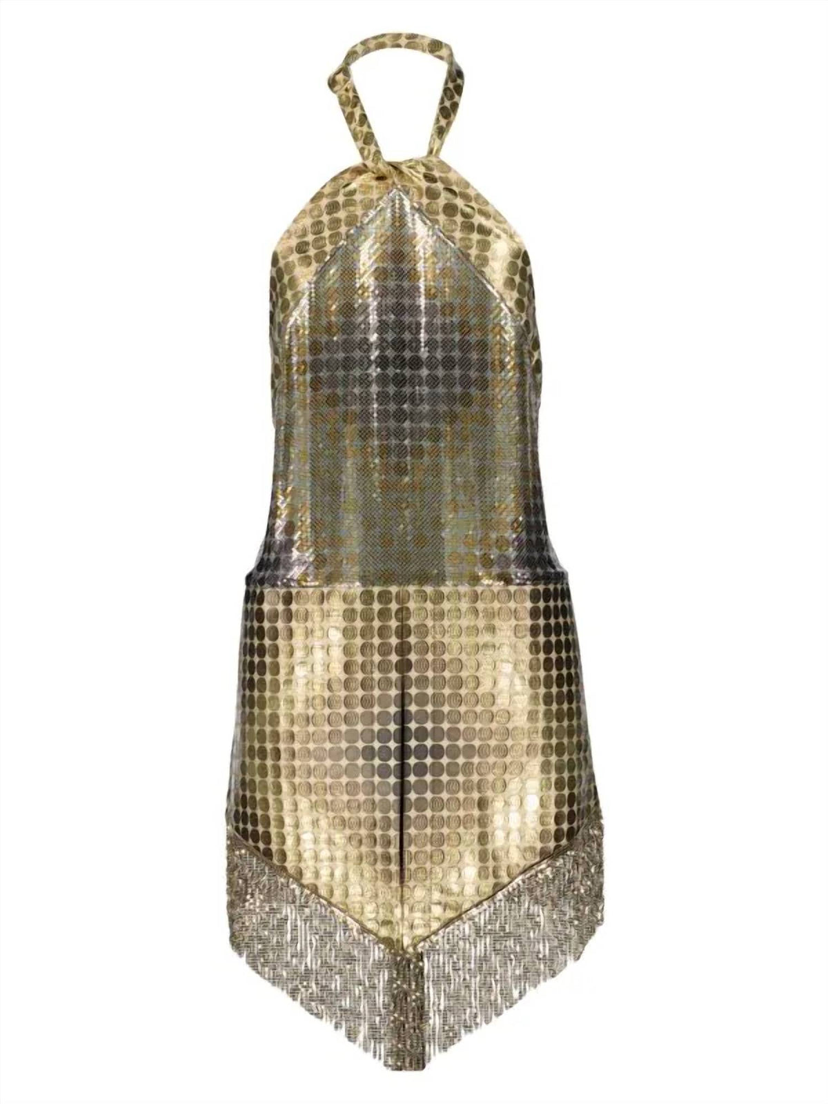 Printed Mesh Halter Top