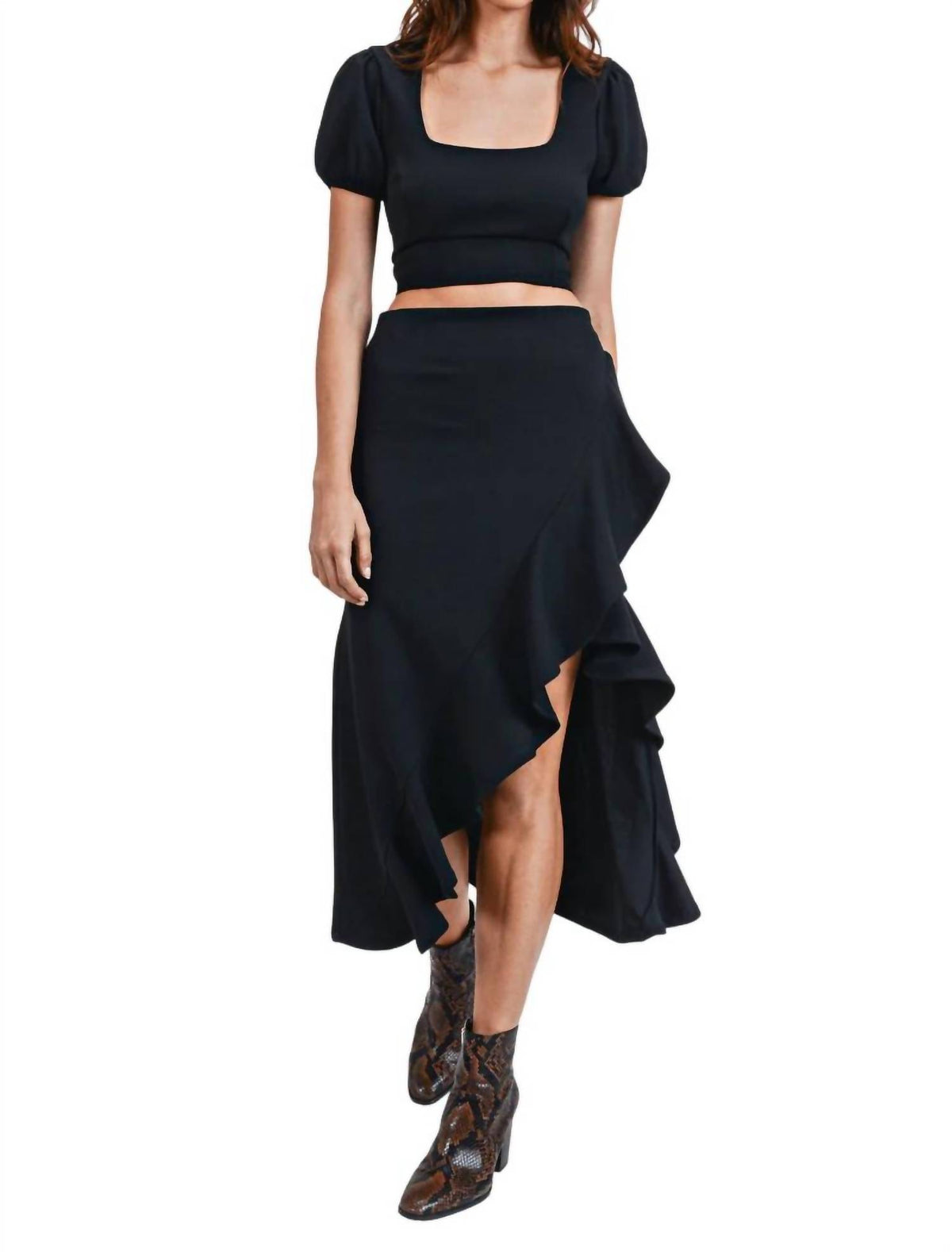 Stephanie Open Back Skirt Set