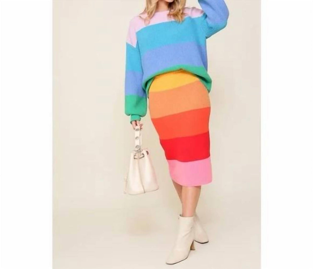 Chunky Rainbow Skirt