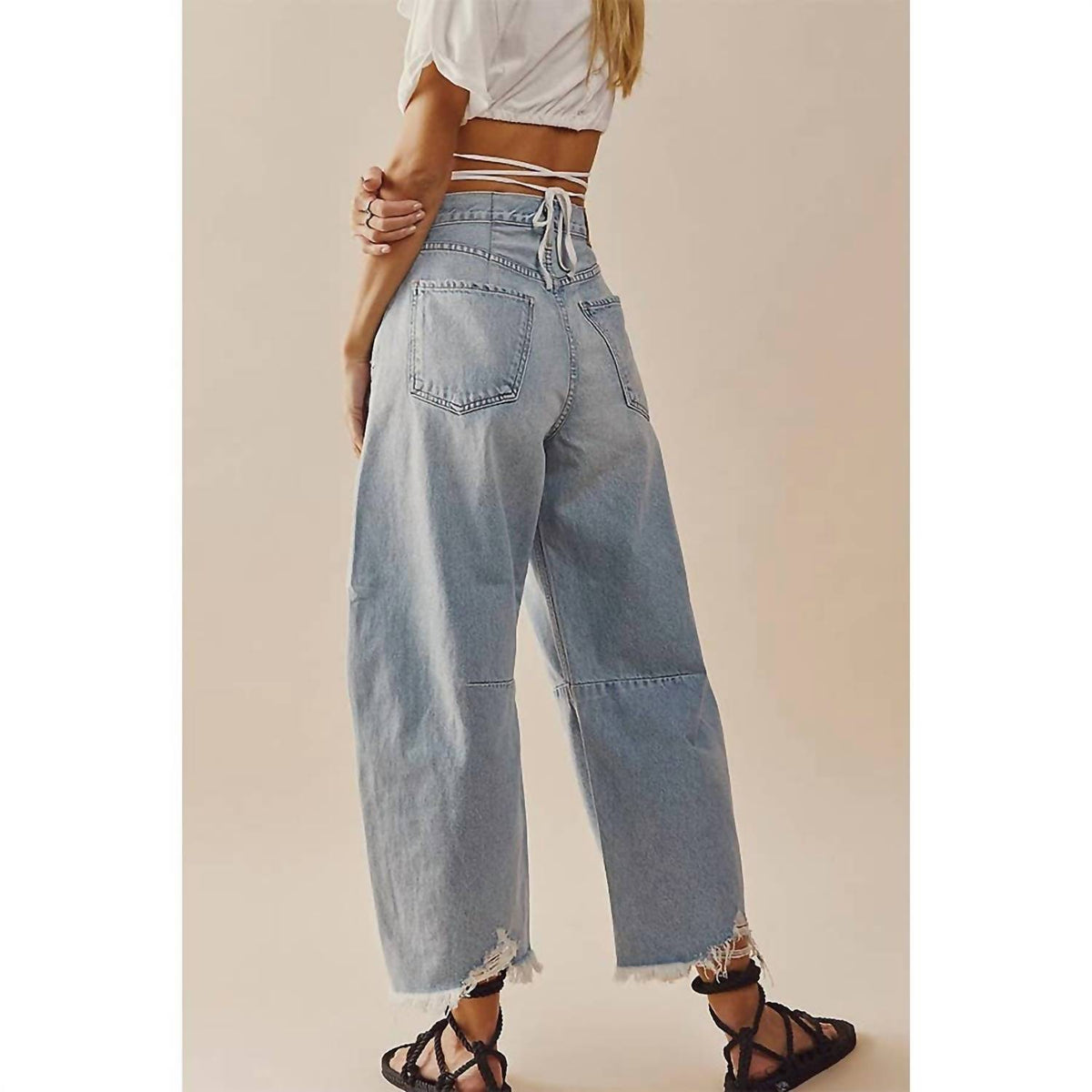 Light Blue Wide Leg Jeans