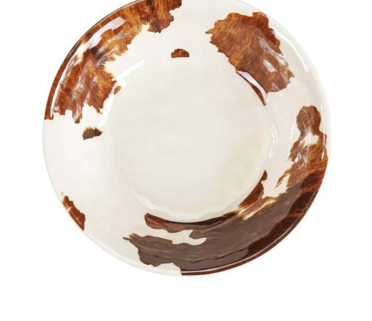 Elsa Cowhide Melamine Dinner Bowl