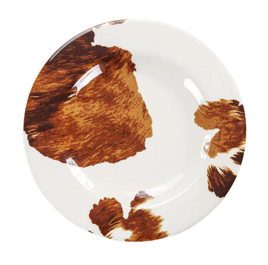 Elsa Cowhide Melamine Salad Plate
