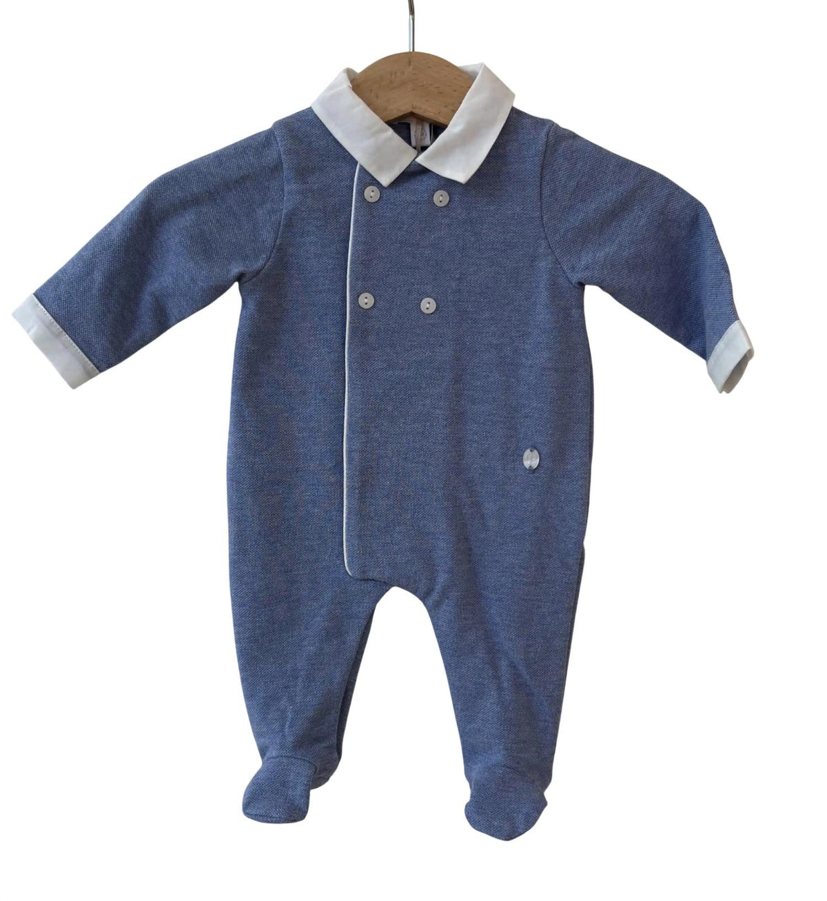 Baby Boy's Collared Footie
