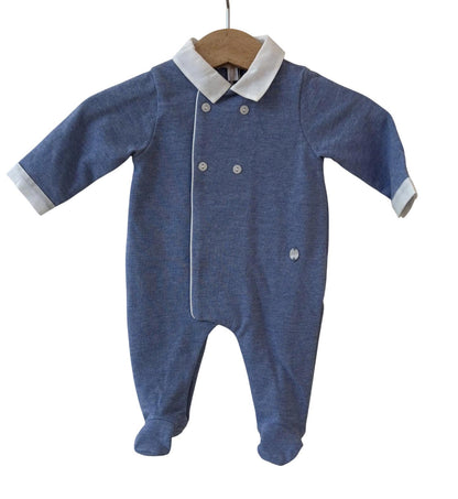 Baby Boy's Collared Footie