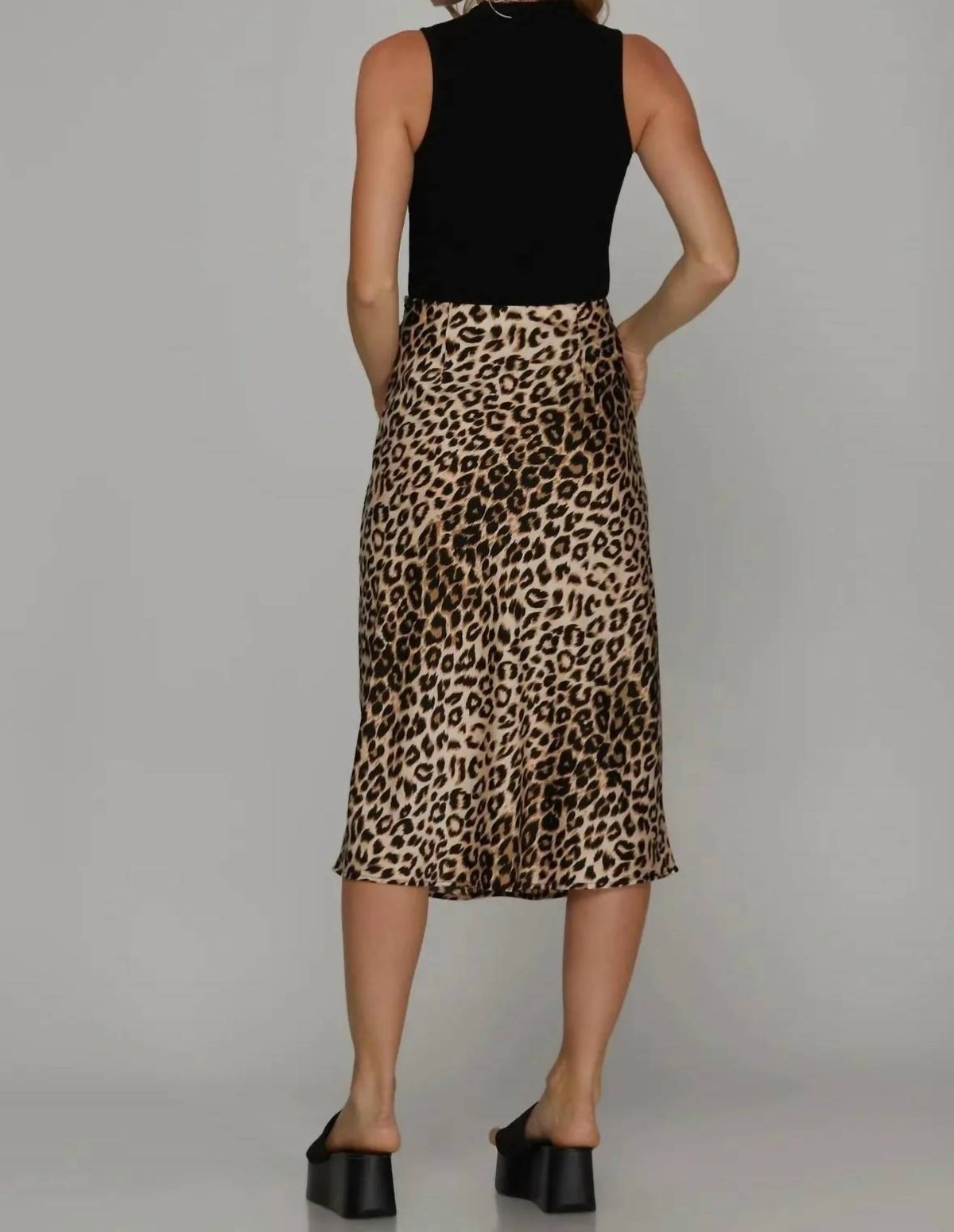 Satin Midi Skirt