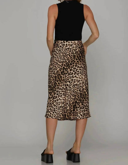 Satin Midi Skirt