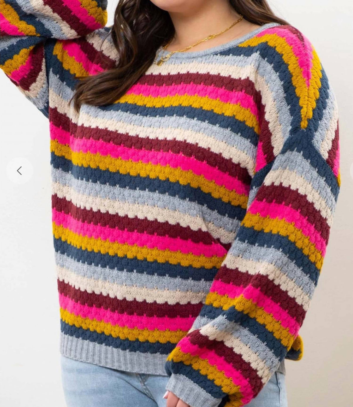 Stripe Sweater - Plus
