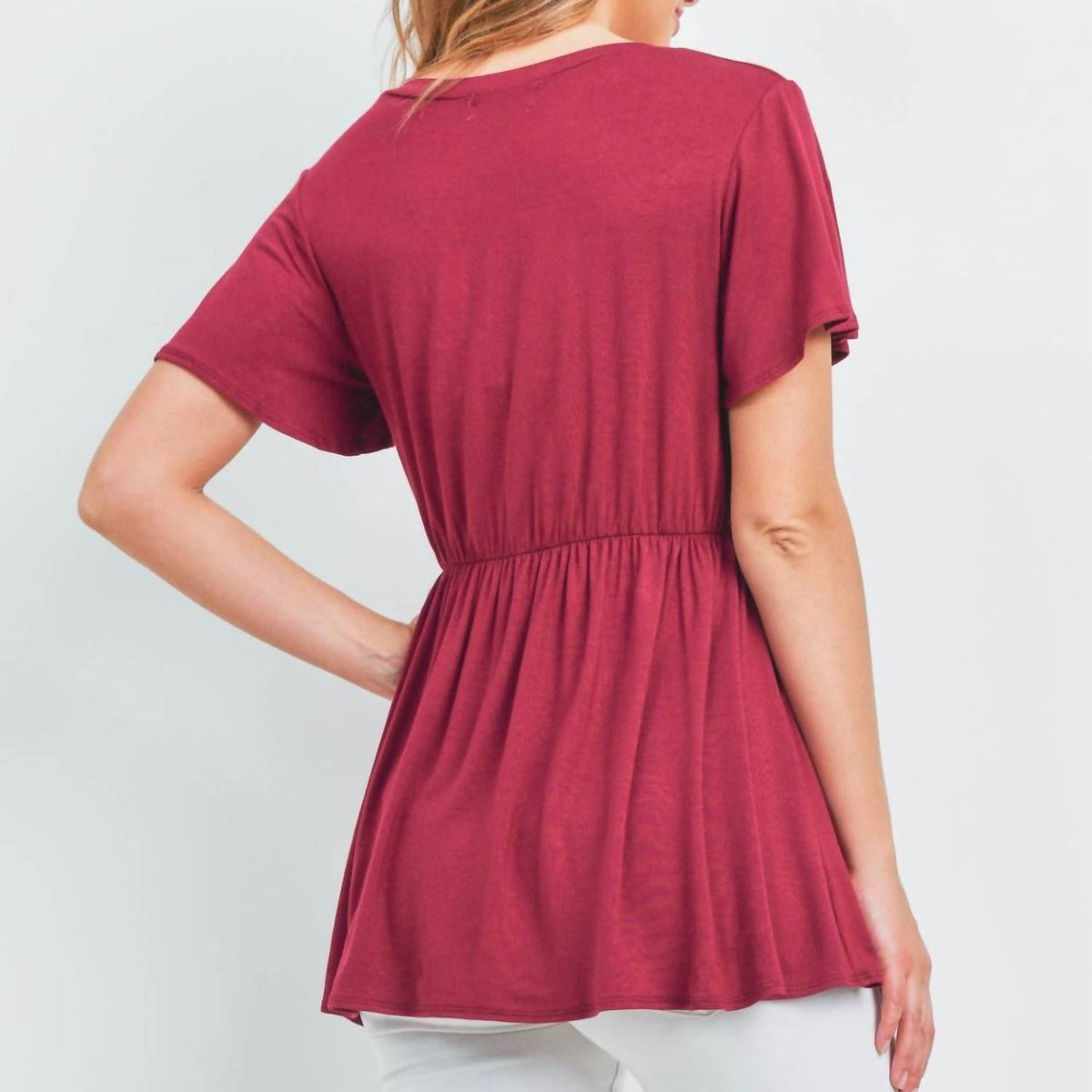 Flutter Sleeve Empire Top