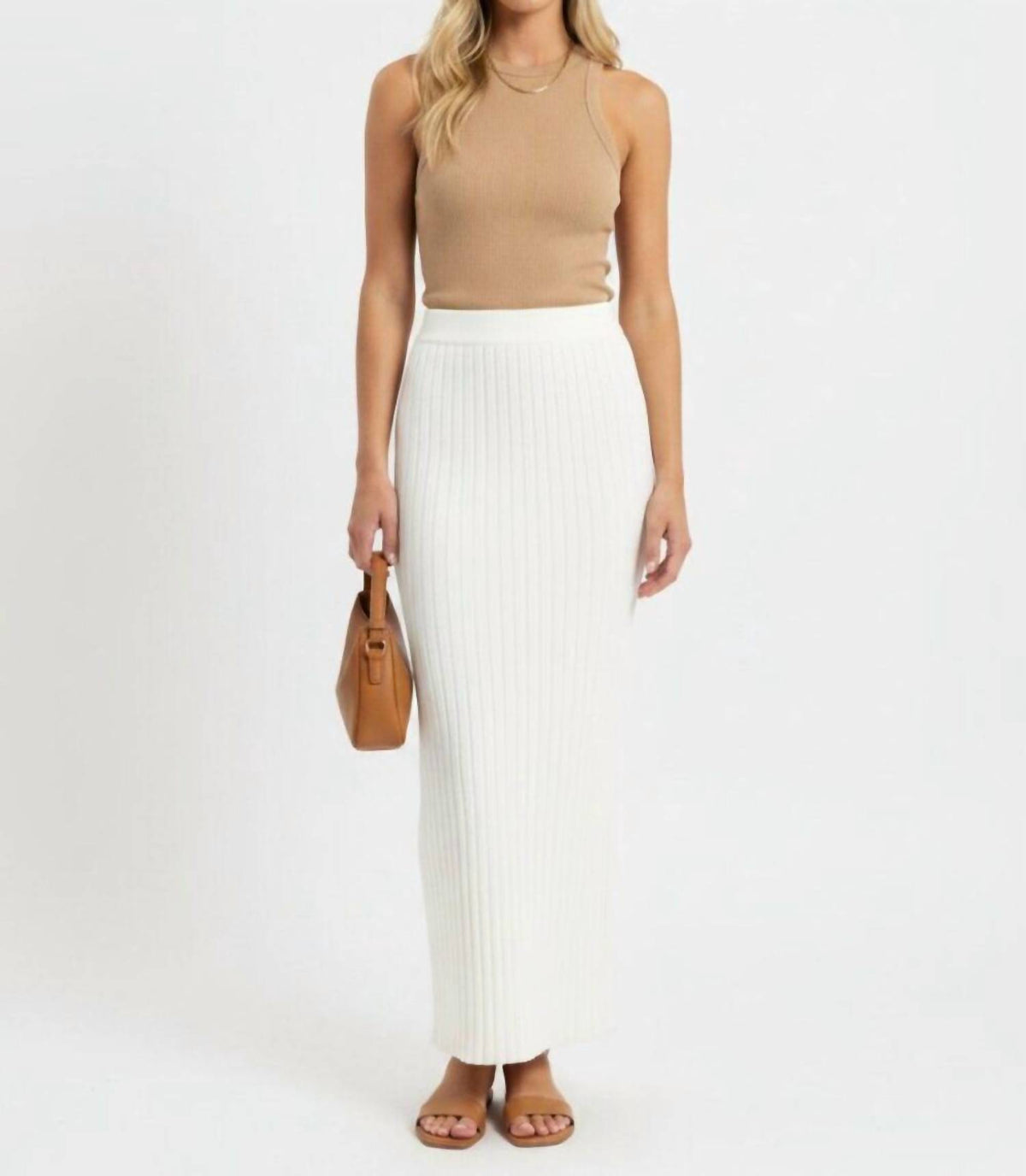 Kaya Ribbed Knit Maxi Skirt