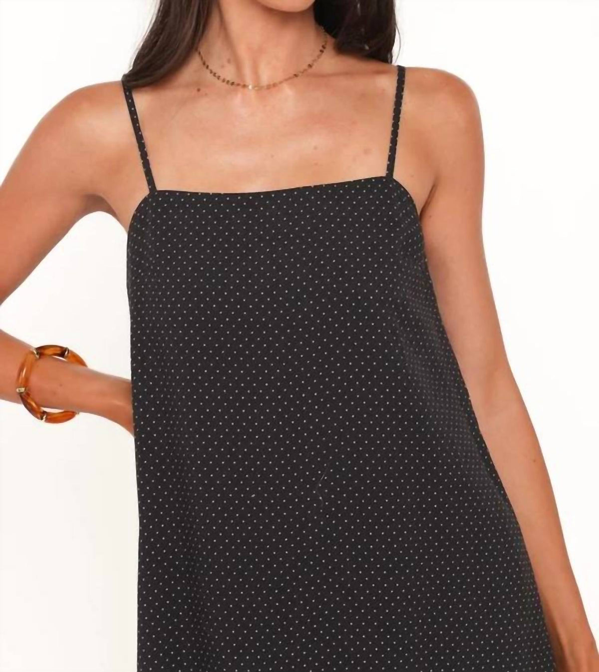 Phoebe Polka Dot Square Neck Blouse