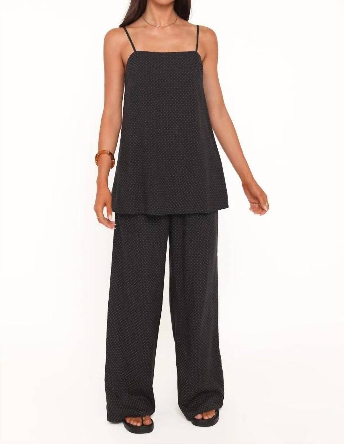 Phoebe Polka Dot Square Neck Blouse