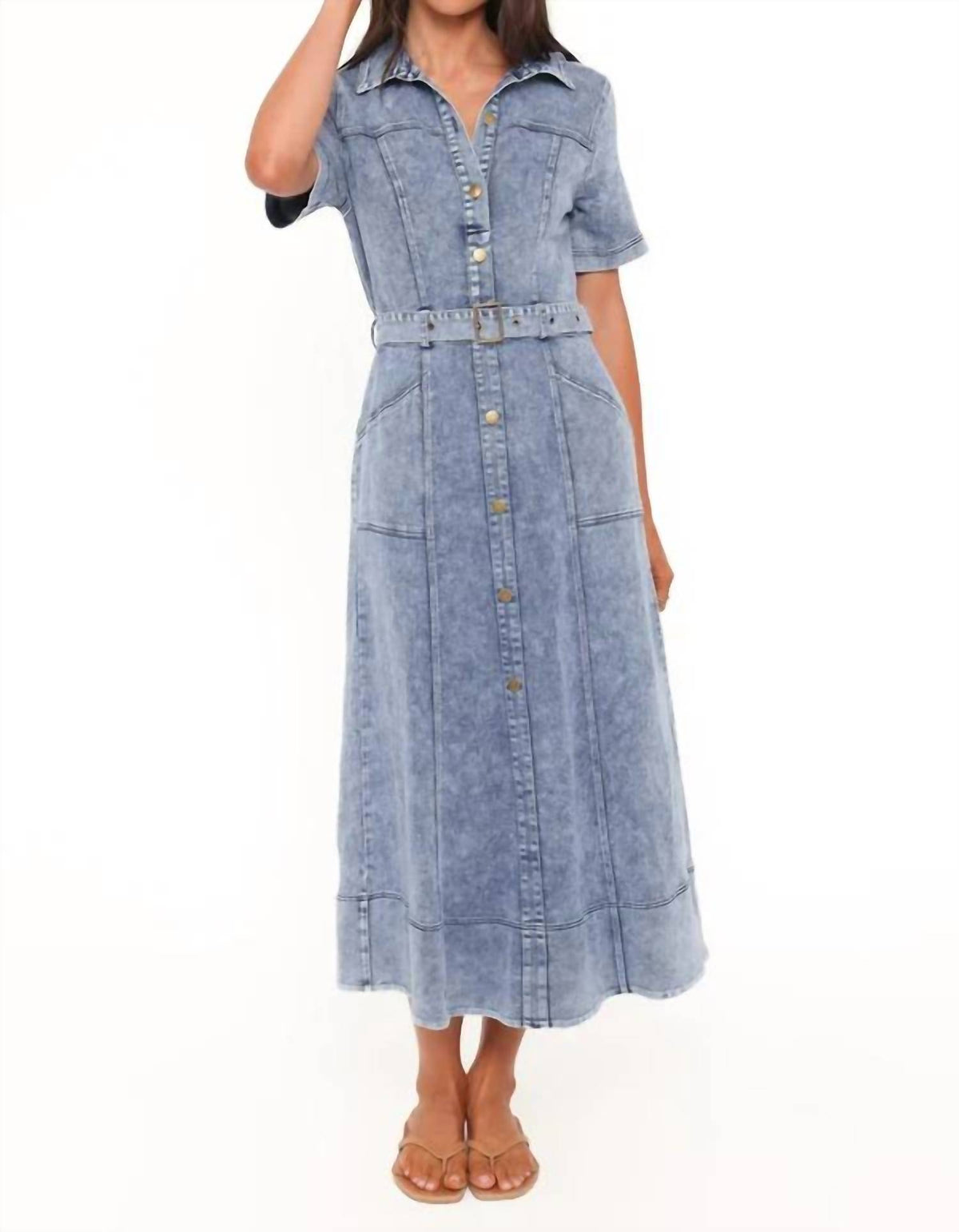 Tamara Denim Maxi Dress