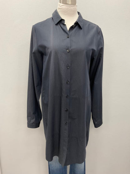 LONG MICROSTRIPE COTTON SHIRT