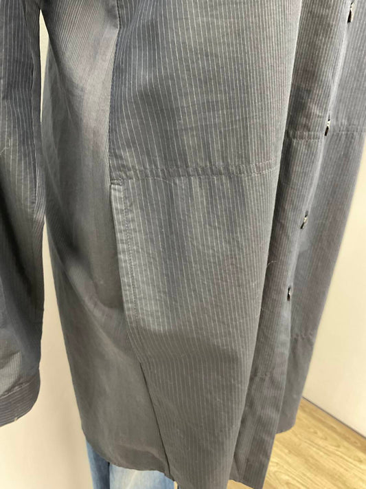 LONG MICROSTRIPE COTTON SHIRT