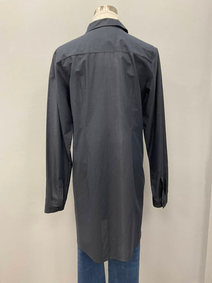 LONG MICROSTRIPE COTTON SHIRT