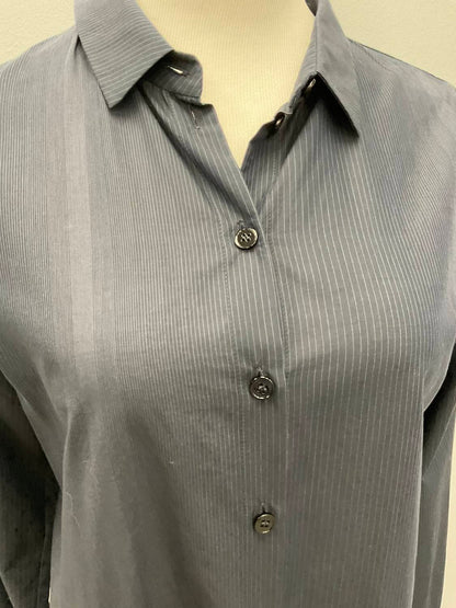 LONG MICROSTRIPE COTTON SHIRT