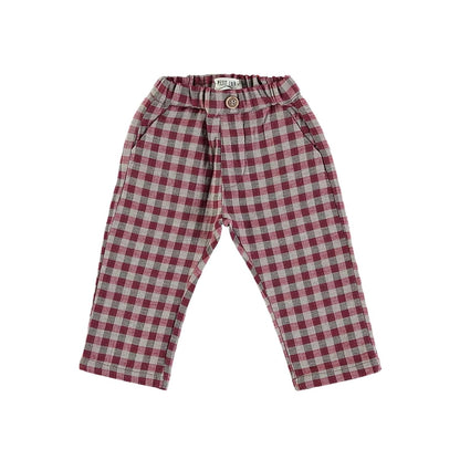 Girls Check Pants