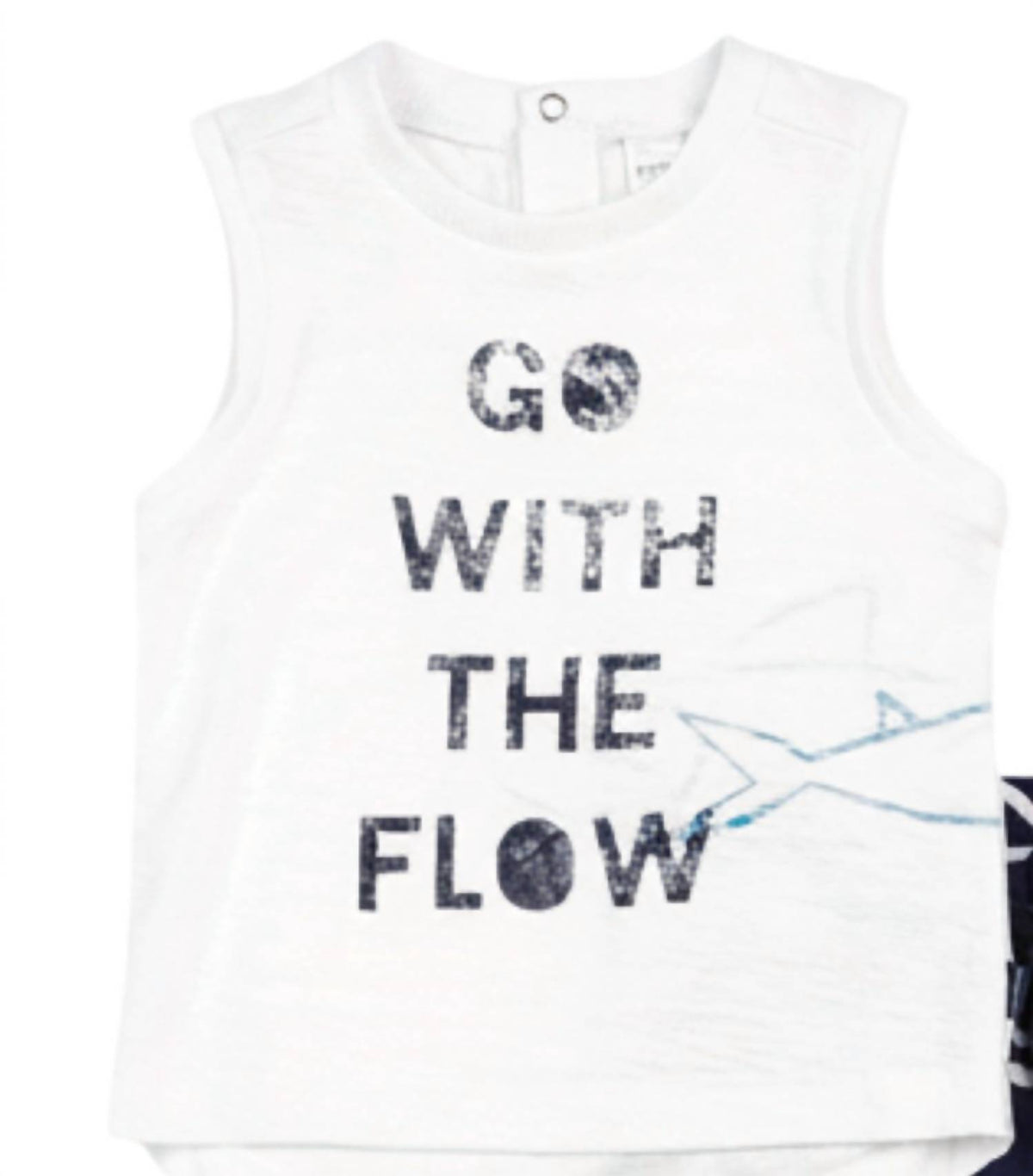 Kids 2-Piece Flow Logo Tank Top & Wave Print Jogger Pants