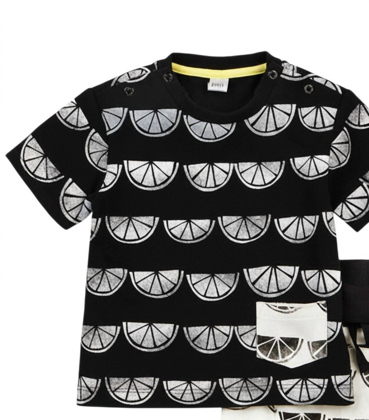 Kids 2-Piece Lemon Print Tee & Short Set