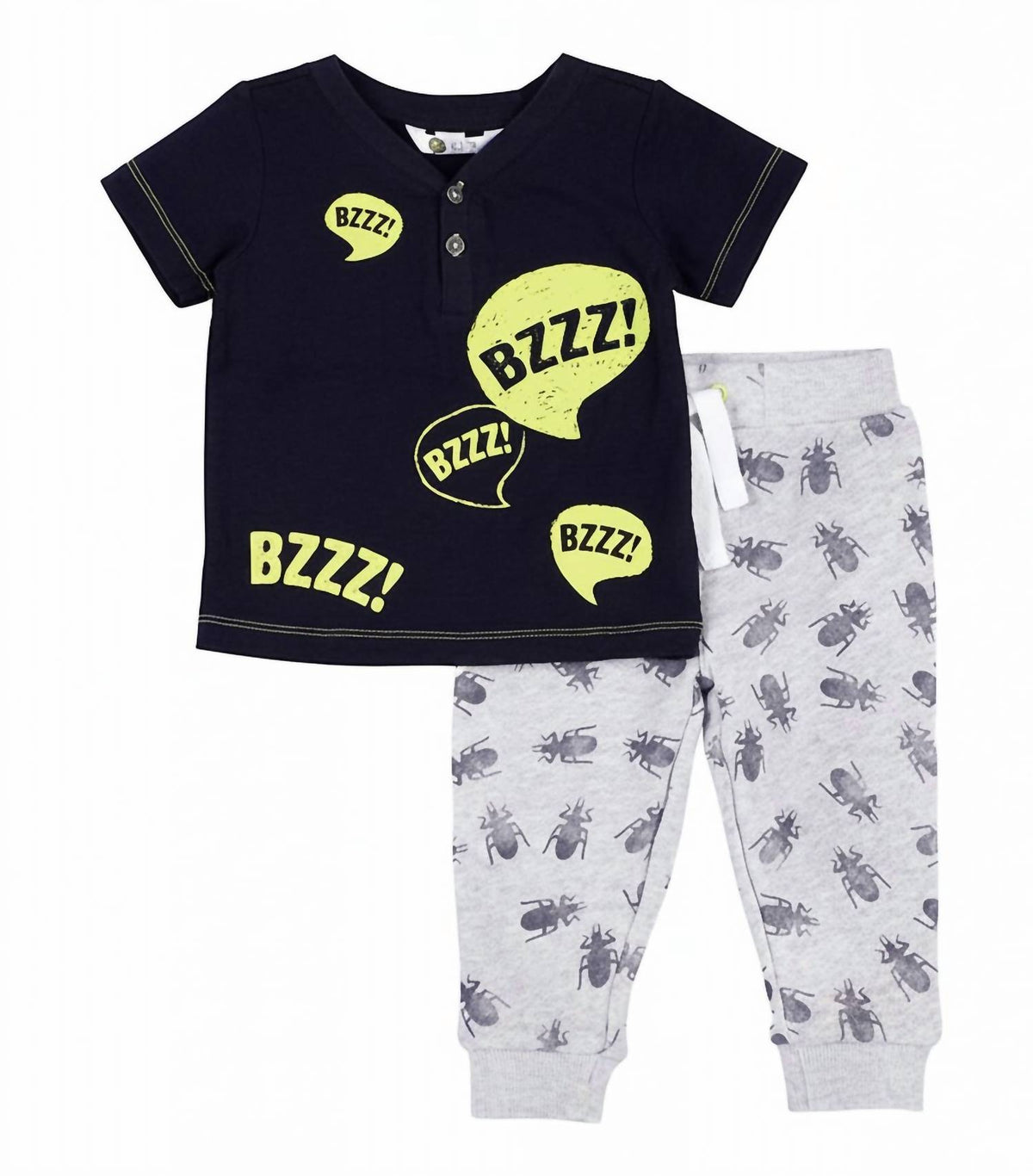 Kids Bugs 2-Piece Tee & Jogger Set