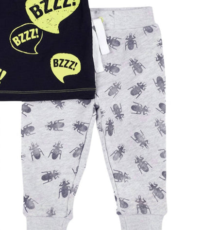 Kids Bugs 2-Piece Tee & Jogger Set