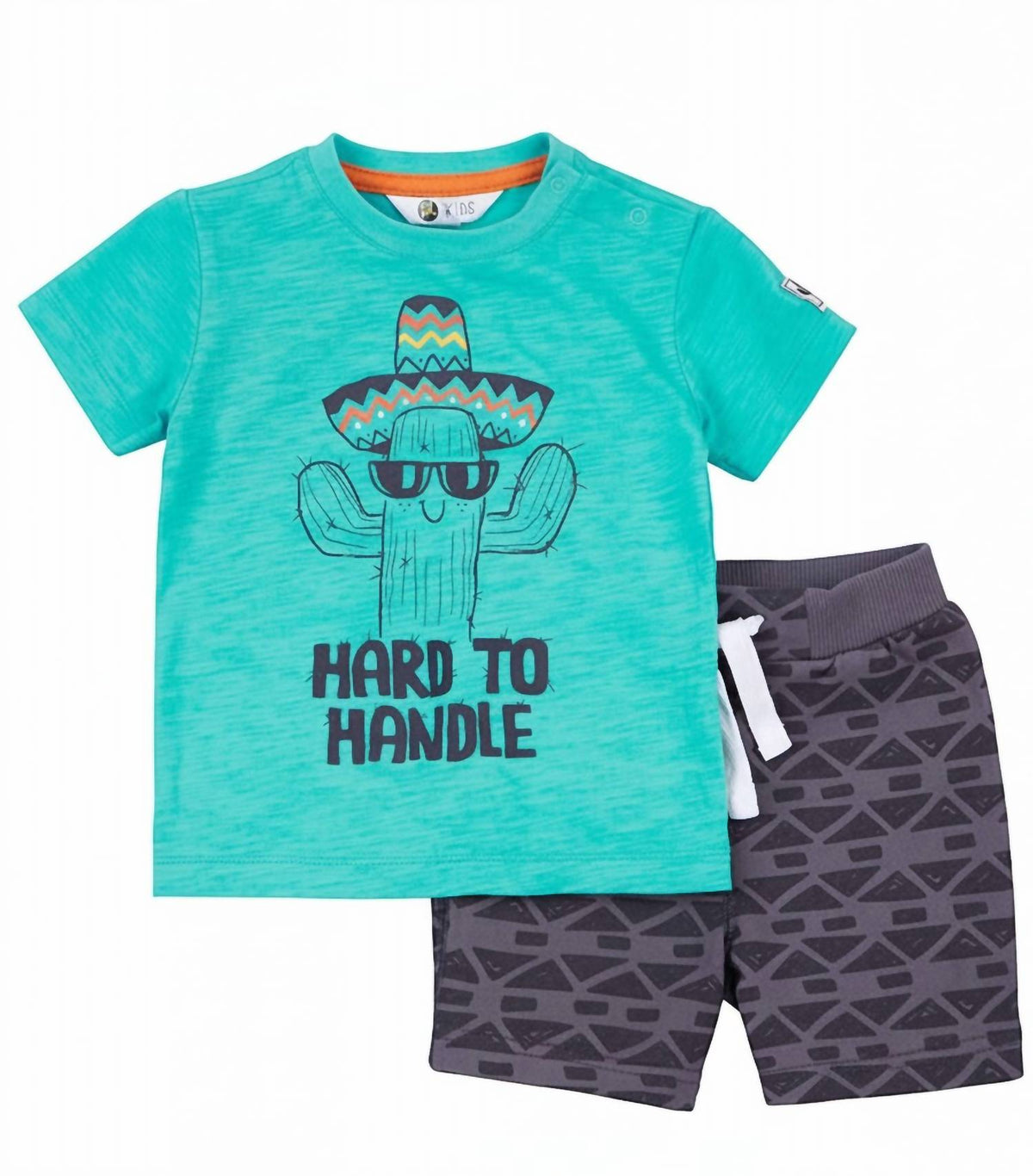 Kids Cactus 2-Piece Tee & Short Set