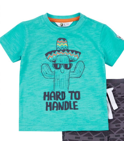 Kids Cactus 2-Piece Tee & Short Set