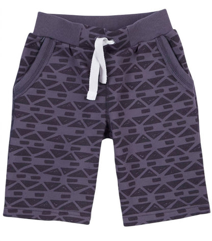 Kids Geo Print French Terry Shorts