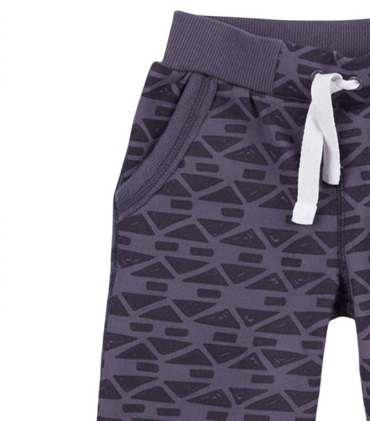Kids Geo Print French Terry Shorts