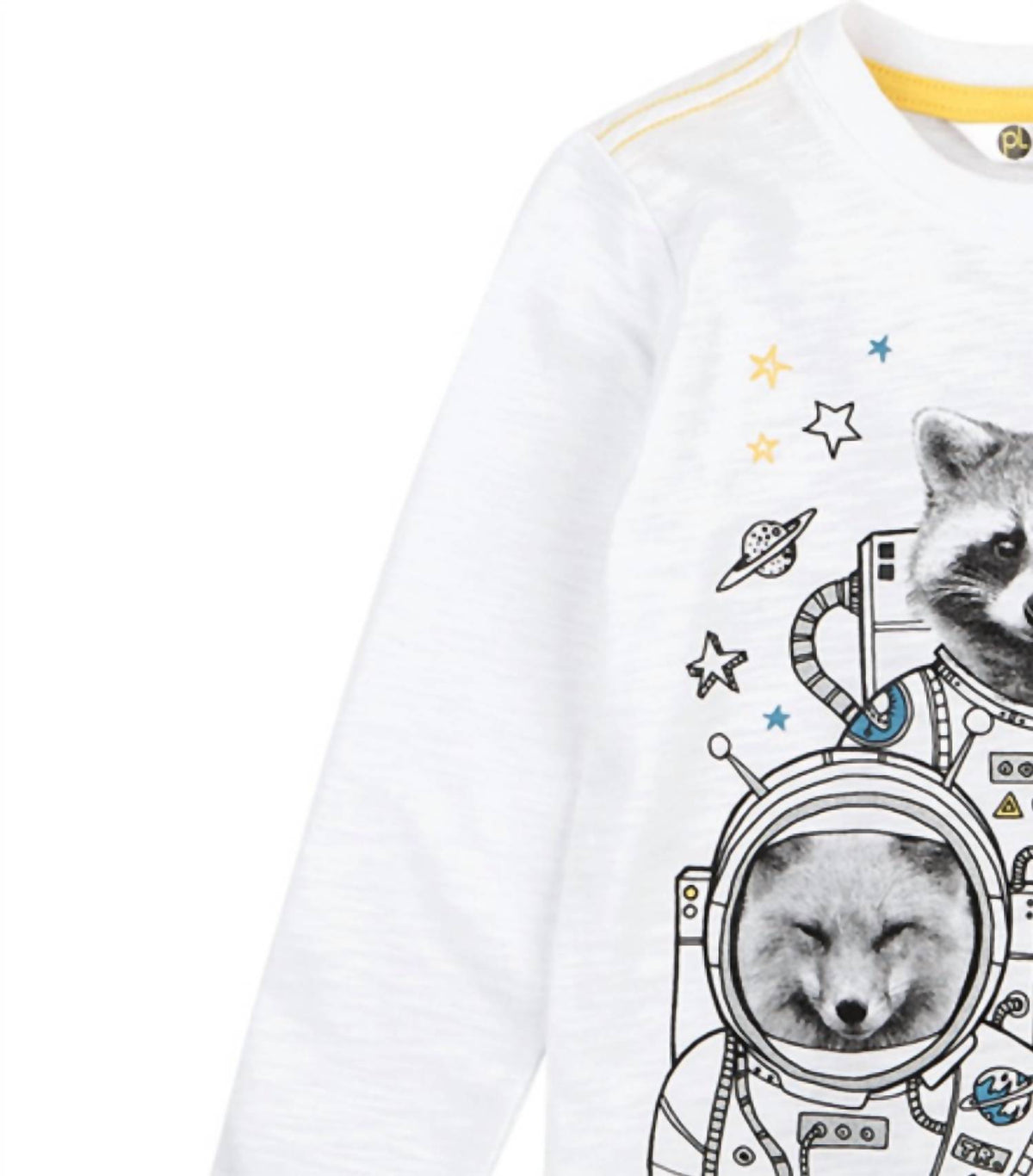 Kids Long Sleeve Astro Animal Crew T-shirt