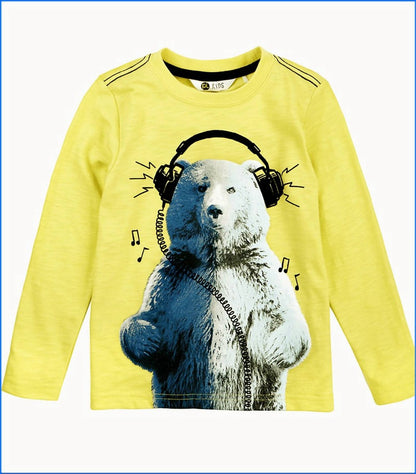 Kids Long Sleeve Bear T-shirt