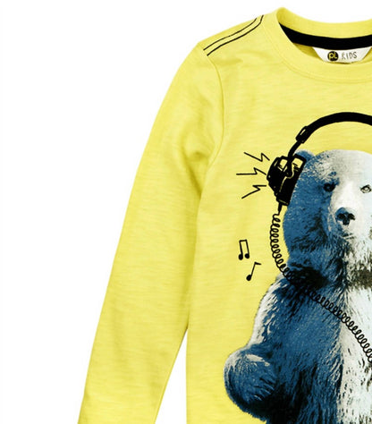 Kids Long Sleeve Bear T-shirt