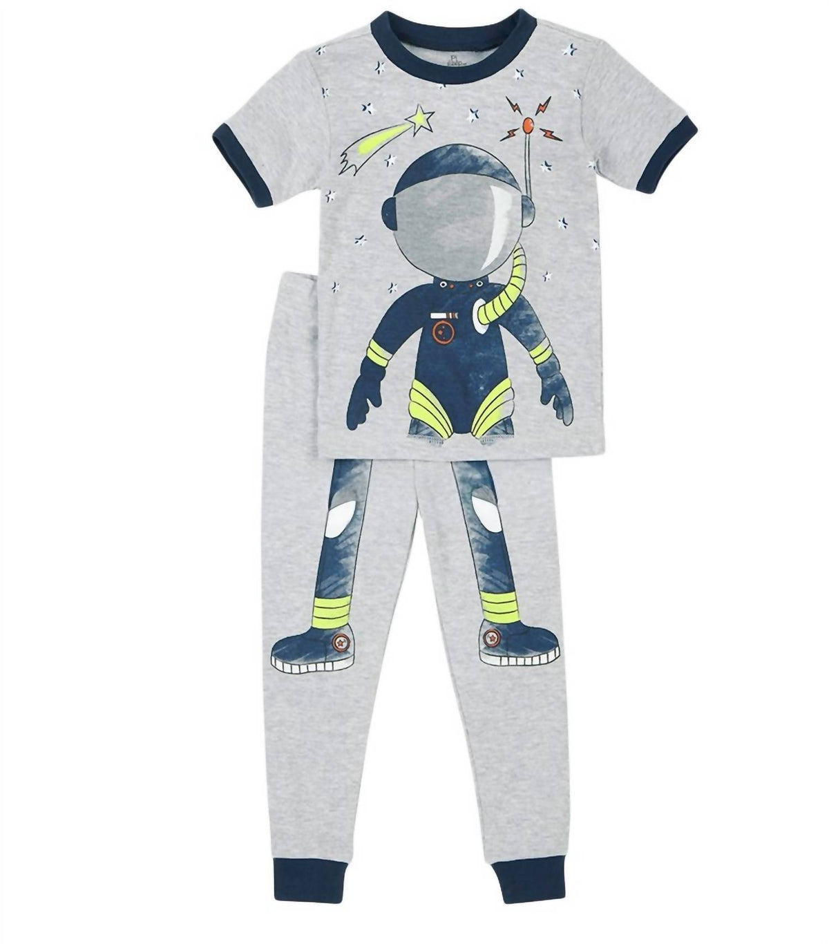 Kids Short Sleeve Space Boy Pajama Set